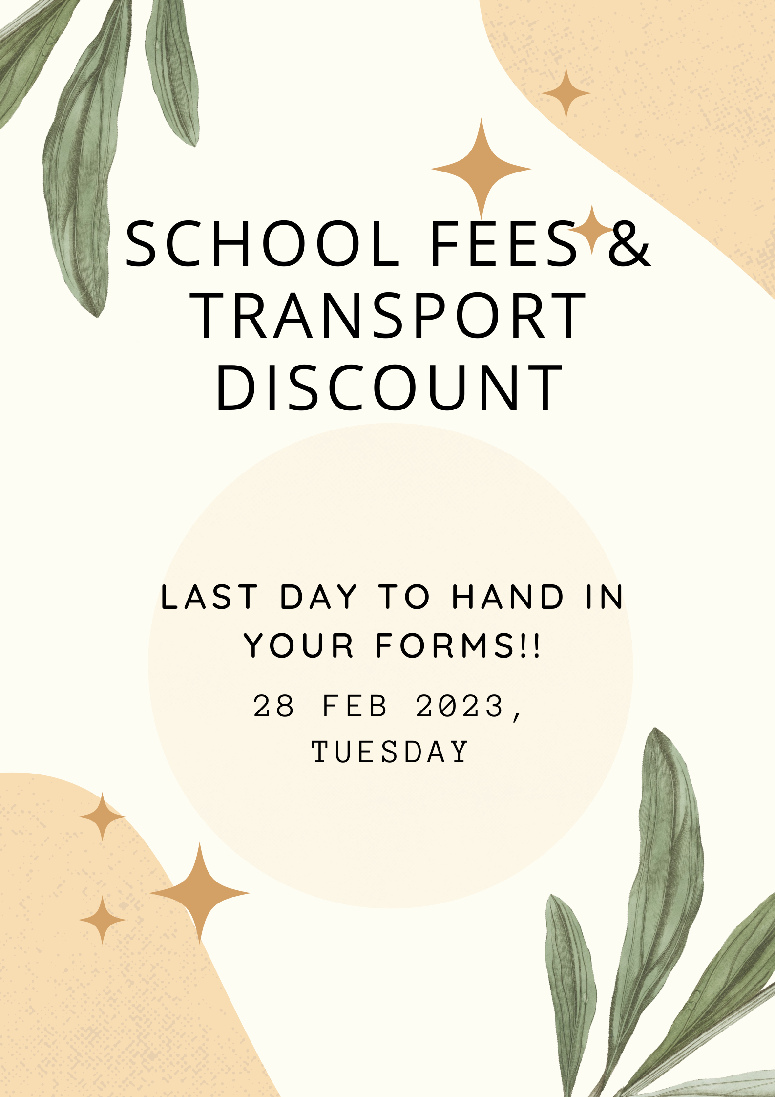 Read more about the article SCHOOL FEES AND TRANSPORT DISCOUNT FORMS